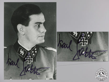 a_post_war_signed_photograph_of_knight's_cross_recipient;_sattler_a_post_war_signe_552d108f291f6