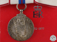 Canada. A Queen Elizabeth II Silver Jubilee Medal; Ladies Version With Box