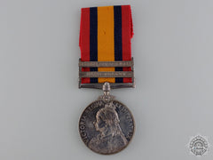 A Queen's South Africa Medal To The York & Lancashire Regt.