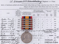 Canada, Dominion. A Queen South Africa Medal To Canadian Trooper Upton