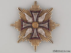 A Rare 1820’S Order Of White Eagle  Breast Star
