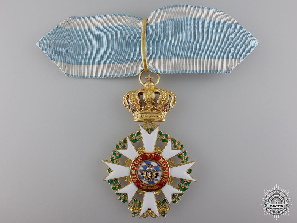 a_rare1880_order_of_the_bavarian_crown_in_gold_a_rare_1880_orde_54885fe077174