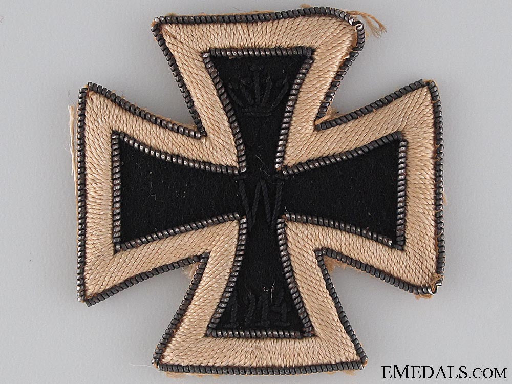 a_rare1914_iron_cross_first_class_in_cloth_a_rare_1914_iron_53247273c7ccf