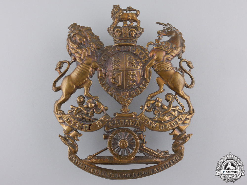 a_rare_british_columbia_garrison_artillery_helmet_plate_a_rare_british_c_55a94cc4774ba