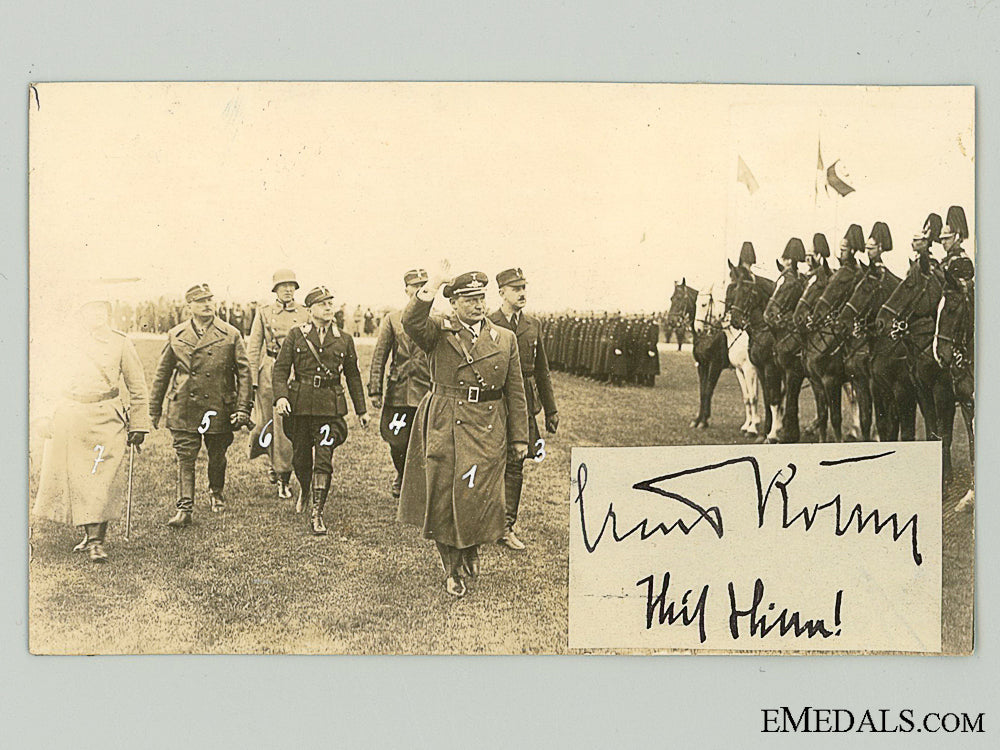 A Rare Ernst Röhm Autograph – eMedals