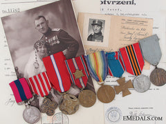 Czechoslovakia. Rare Great War D.c.m. Group Attributed To A Czech Legionnaire