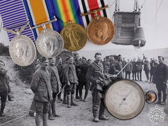 A Rare Great War Dfm Balloonatics Group To Percival G. Phillips