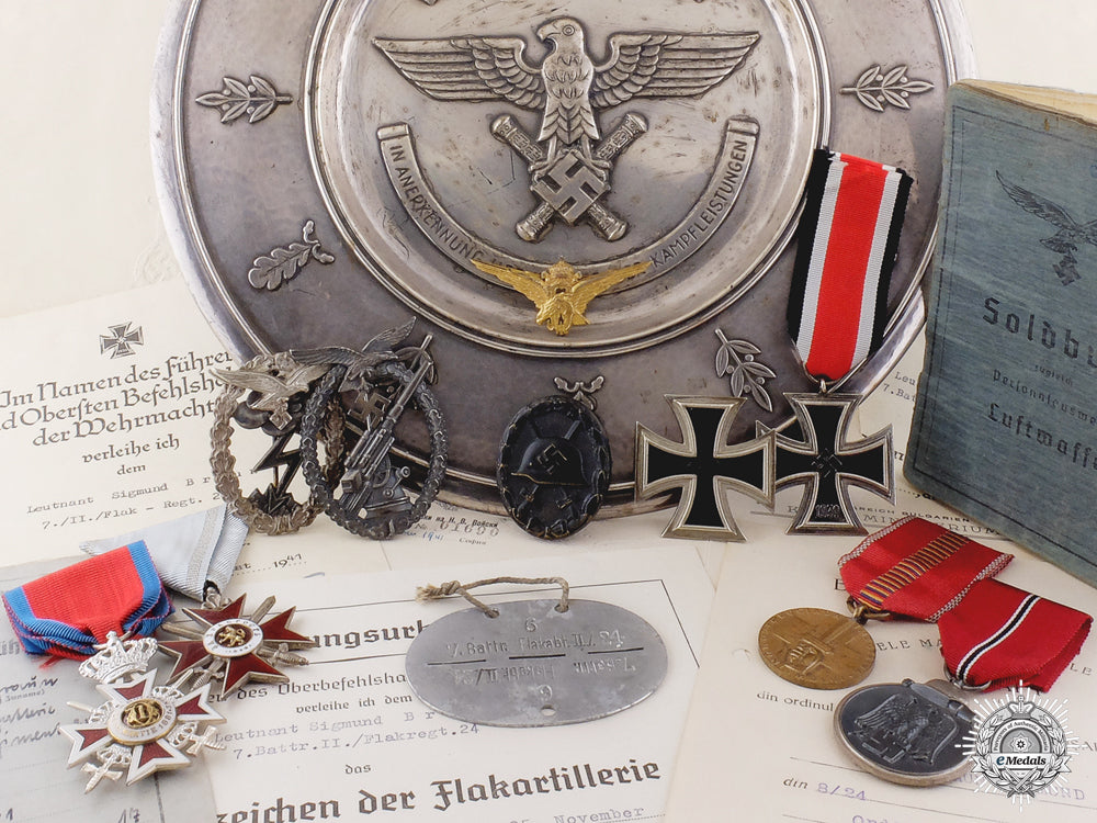 a_rare_luftwaffe_honor_salver_for_exceptional_leadership_in_the_field_a_rare_luftwaffe_54904669341be