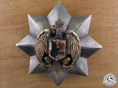 A Rare Romanian Honour Badge Of The Romanian Eagle; Breast Star