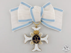 A Rare Swedish Order Of Vadstena Adliga; Ladies Cross In Gold