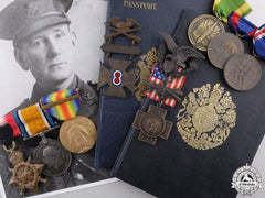 A Remarkable Anglo-American Group To Lieut.-Col. Griffiths; Kia 1918