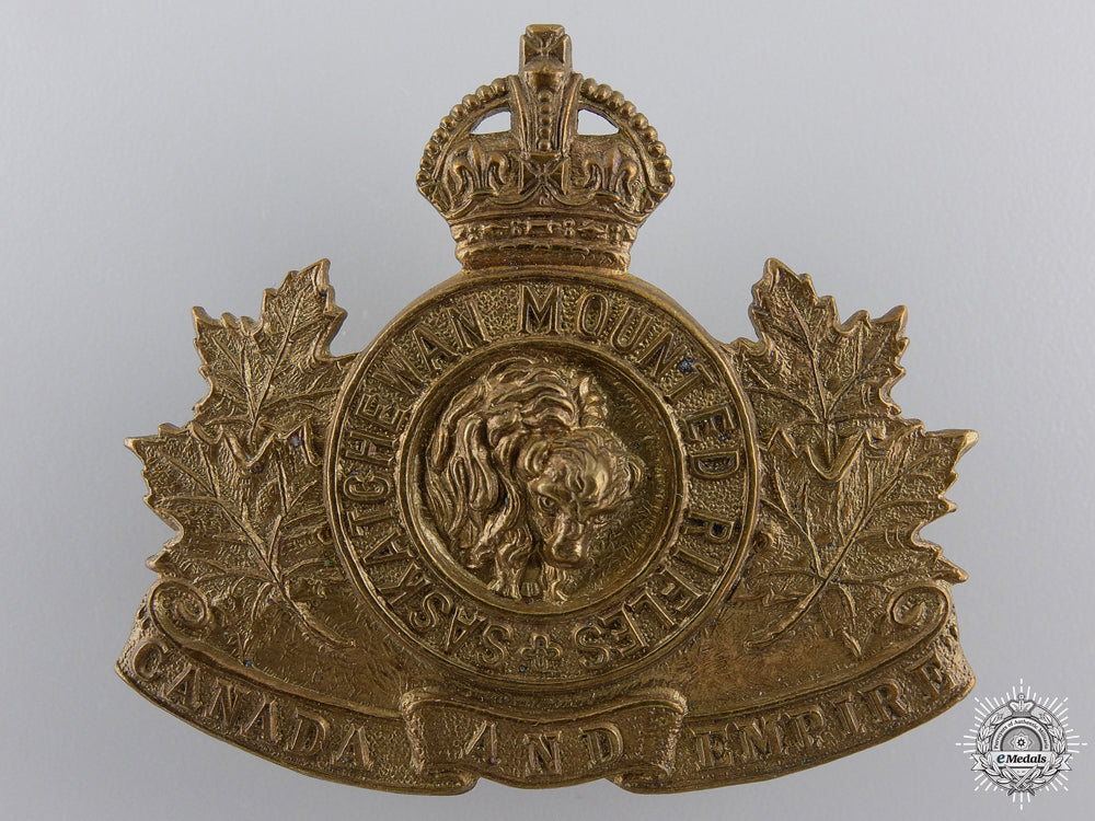 A Saskatchewan Mounted Rifles Cap Badge – eMedals