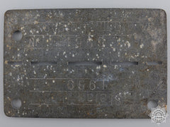A Second War Allied Pow Id Tag;Stalag Viii B