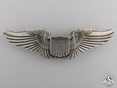 A Second War American Army Air Force Pilot Badge By Gemsco