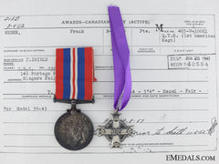 A Second War Canaidan Memorial Cross To A Wwi Austrian Veteran