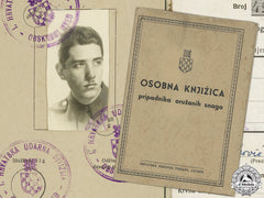A Second War Croatian Army Personal Id Booklet