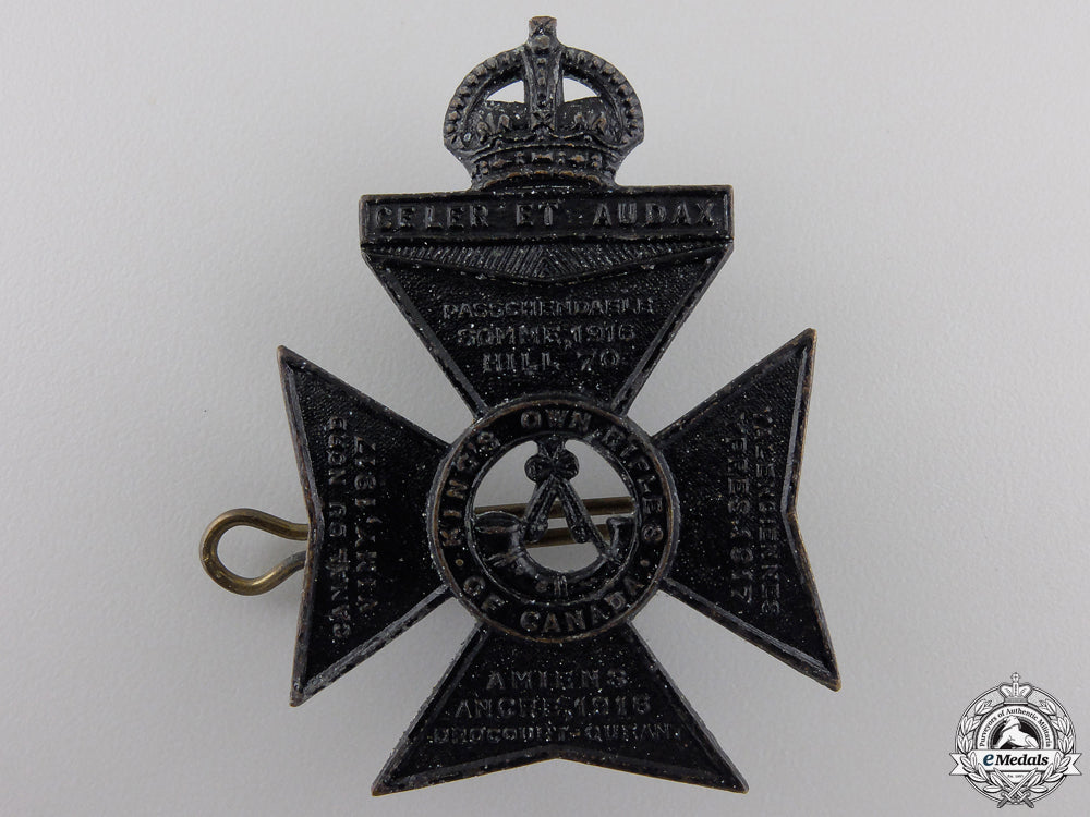 a_second_war_king's_own_rifles_of_canada_cap_badge_a_second_war_kin_55535eb22c088
