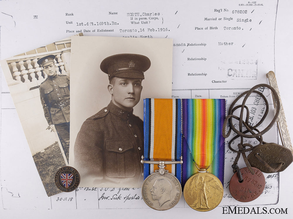 a_second_war_medal_pair_to_the169_th_canadian_infantry_battalion_a_second_war_med_53c424e721629