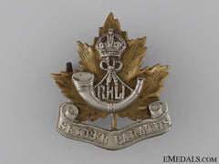 A Second War Royal Hamilton Light Infantry Cap Badge