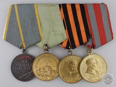 A Second War Russian Leningrad Defence Bravery Medal Bar