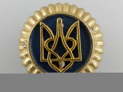 A Second War Ukrainian Auxiliary Police Cap Badge