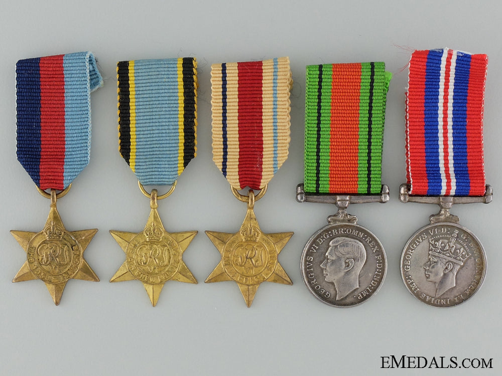 a_second_war_wwii_miniature_group_of_five_a_second_war_wwi_537f825a0a0ee