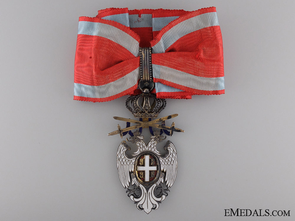 a_serbian_order_of_the_white_eagle_with_swords;_neck_badge_third_class_a_serbian_order__53c961f4429be