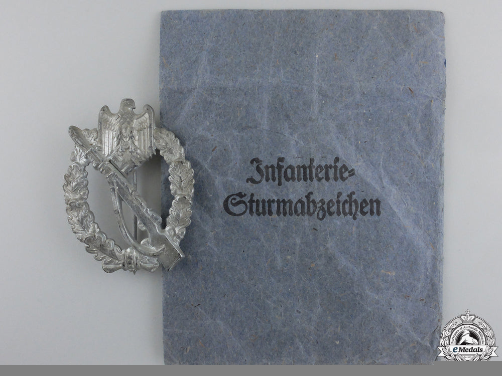 a_silver_grade_infantry_badge_with_packet_of_issue_a_silver_grade_i_55ae5cfd5beaf