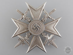 A Spanish Cross In Silver With Swords By C.e. Juncker