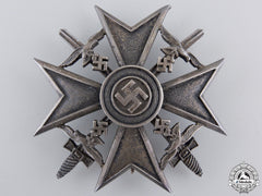 A Spanish Cross In Silver With Swords By Meybauer, Berlin