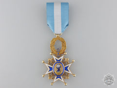 A Spanish Order Of Charles Iii In Gold; Officer's Cross