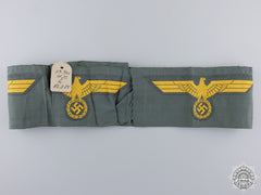 A Strip Of Five Kriegsmarine Coastal Artillery Breast Eagles With Price Tag