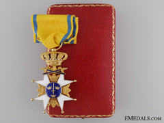 A Swedish Order Of The Sword In Gold; Knight's First Class
