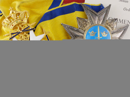 a_swedish_order_of_the_sword_to_air_force_section_chief;_grand_cross_set_a_swedish_order__557f1197a58d2