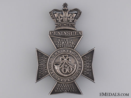 an1883_silver_victorian60_th_king's_royal_rifles_helmet_plate_a_victorian_60th_5419e7c50306f