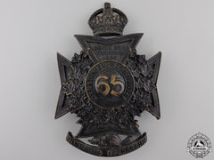A Victorian 65Th Battalion Mount Royal Rifles Helmet Plate