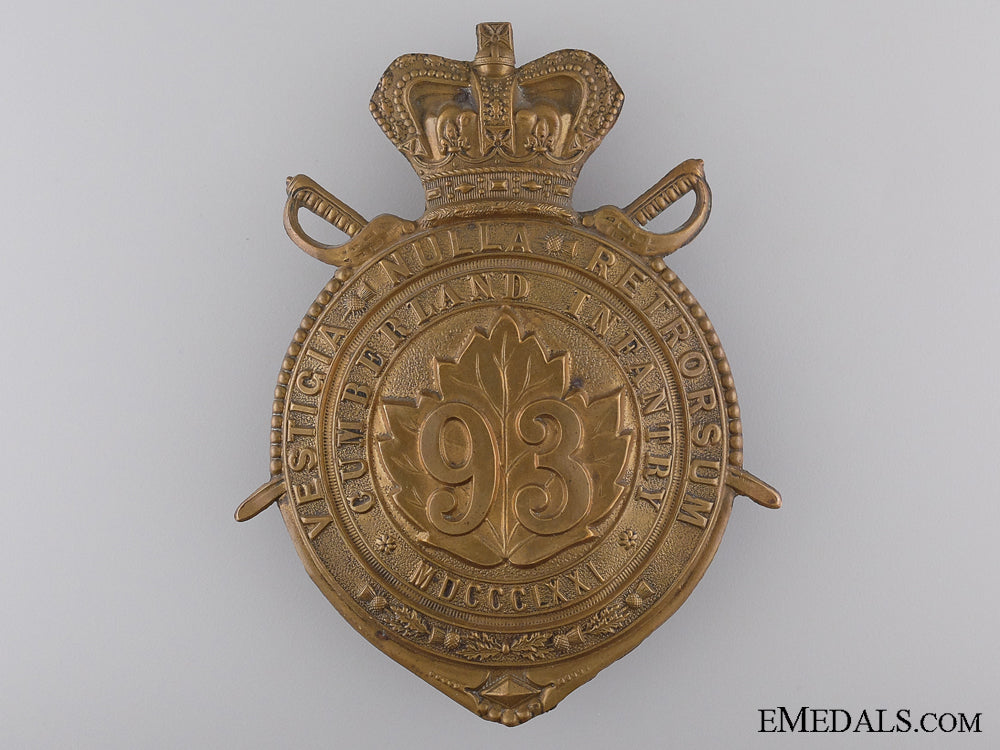 a_victorian93_rd_cumberland_battalion_of_infantry_helmet_plate_c.1890_a_victorian_93rd_53d16d512aa3d