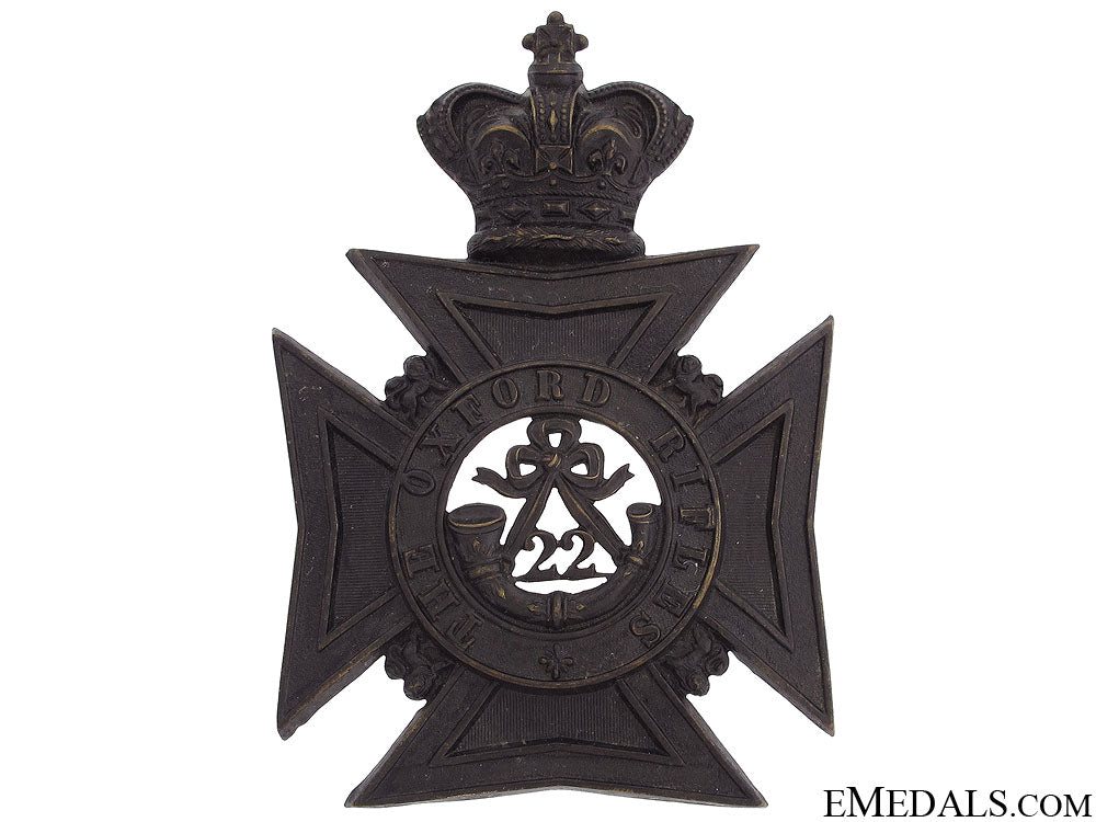 a_victorian_oxford_rifles_militia_helmet_plate_a_victorian_oxfo_51b5eda859879