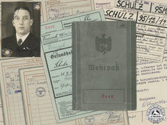 A Wehrpass & Medical Book To The Railway Pioneers