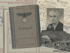 A Wehrpass To The 14Th Battalion Special Trained Territorial Infantry