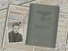 A Wehrpass To The 4Th Panzer Division; Battle Of Kursk