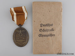 A West Wall Campaign Medal With Packet Of Issue