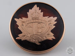 Canada, Cef. An 18Th Infantry Battalion Gold Sweetheart Badge, C.1915