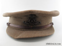 A Wwi Royal Artillery Officer's Peaked Service Cap