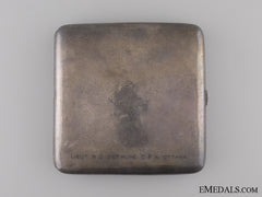 A Wwi Silver Case To Lieut. Bethune; Canadian Field Artillery