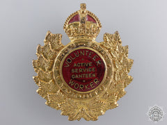 A Wwii Toronto Active Service Canteen Volunteer Worker Badge 1939-1945