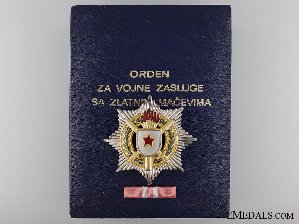a_yugoslavian_order_for_military_merit_with_gold_sword;2_nd_class_a_yugoslavian_or_53ebad5acf1fc
