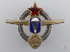 Yugoslavia, Republic. A Paratrooper Badge In Silver