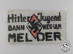 An Early Handcrafted Hj Bann Neu-Ulm Messenger’s Armband; Named To Karl Tauber
