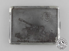 A Cigarette Case Of The Ss-Division (Mot.) Wiking Member